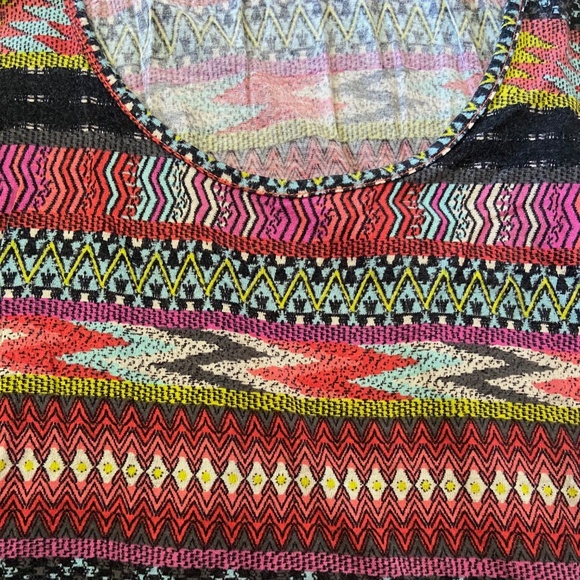 Multicolored Tribal Print Tank Top- Billabong - Picture 4 of 5